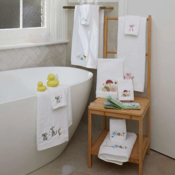 Bath Towel & Face Washer Set | Mushroom Meadow - Image 4