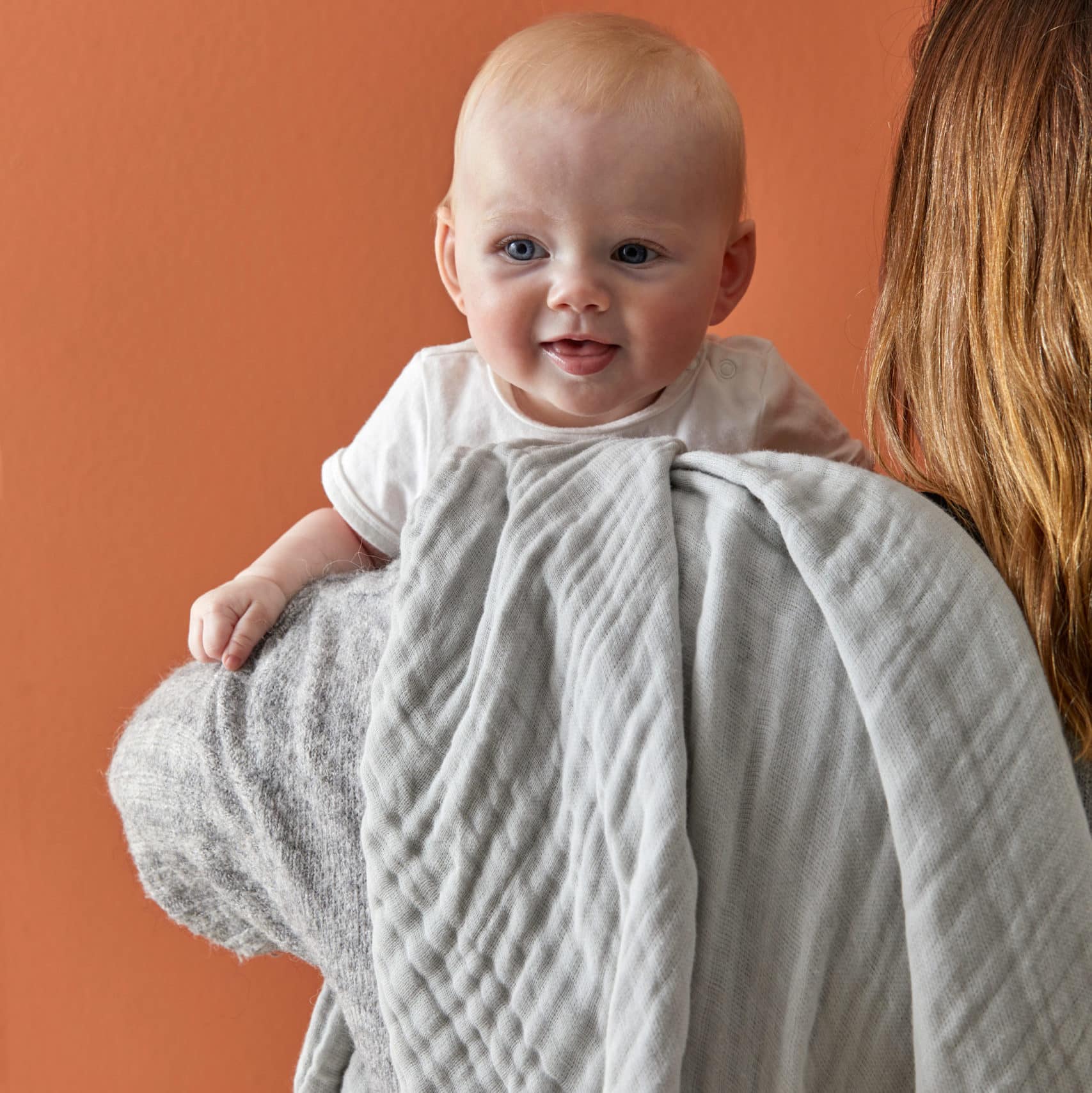 Muslin Blanket | Double Cotton - Grey - Image 3