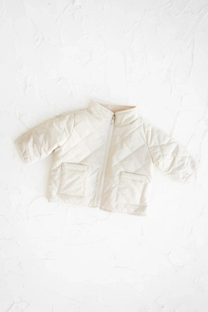 Jacket | Reversible Teddy - Beige - Image 4