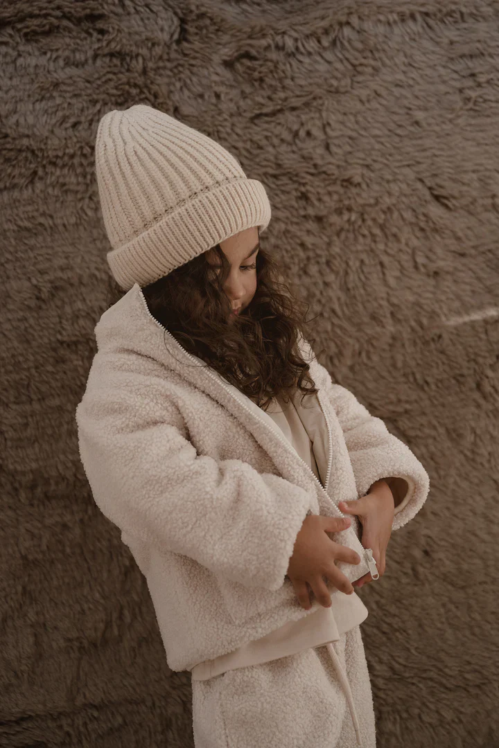 Jacket | Reversible Teddy - Beige - Image 9