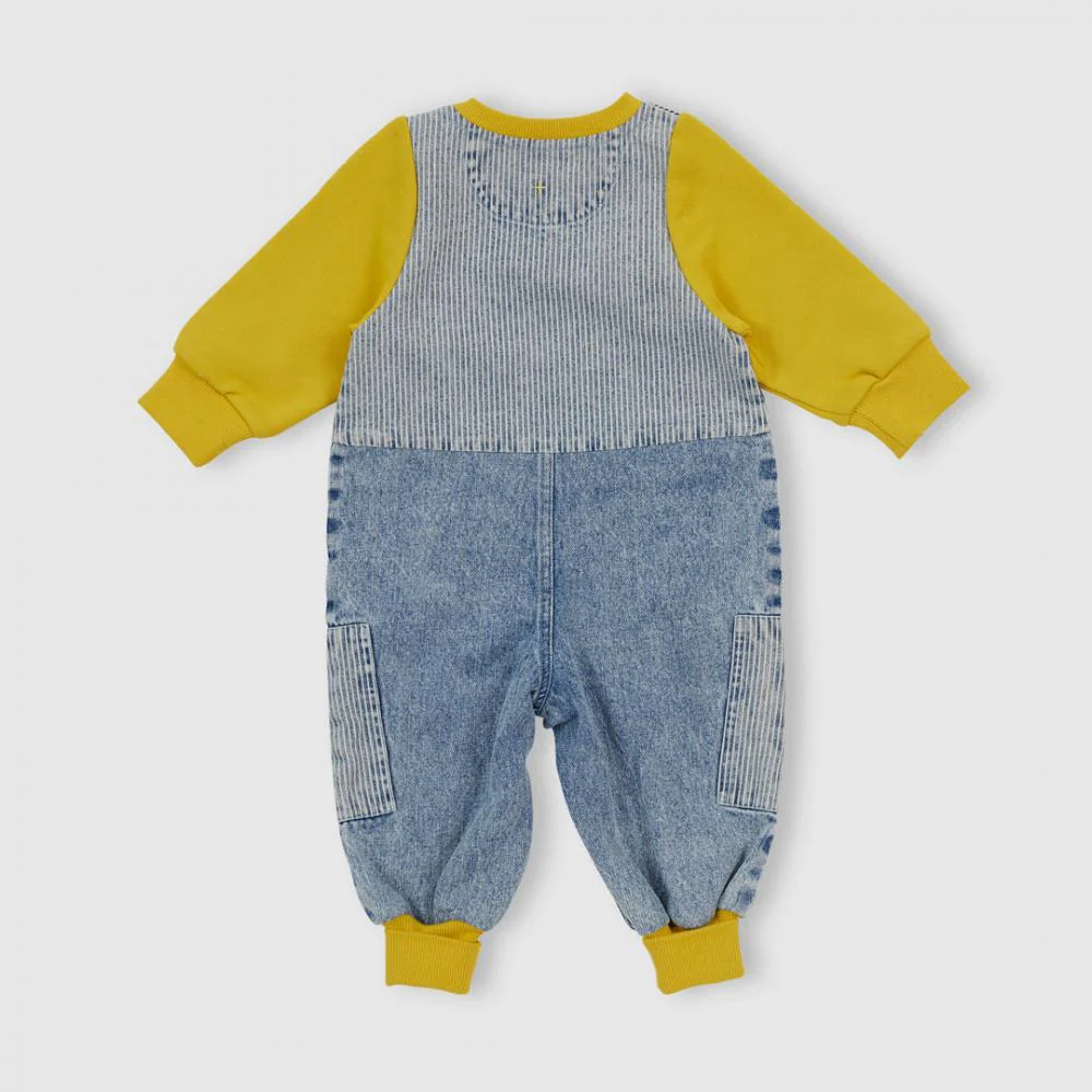 Overall Romper | Pin Stripe - Image 3