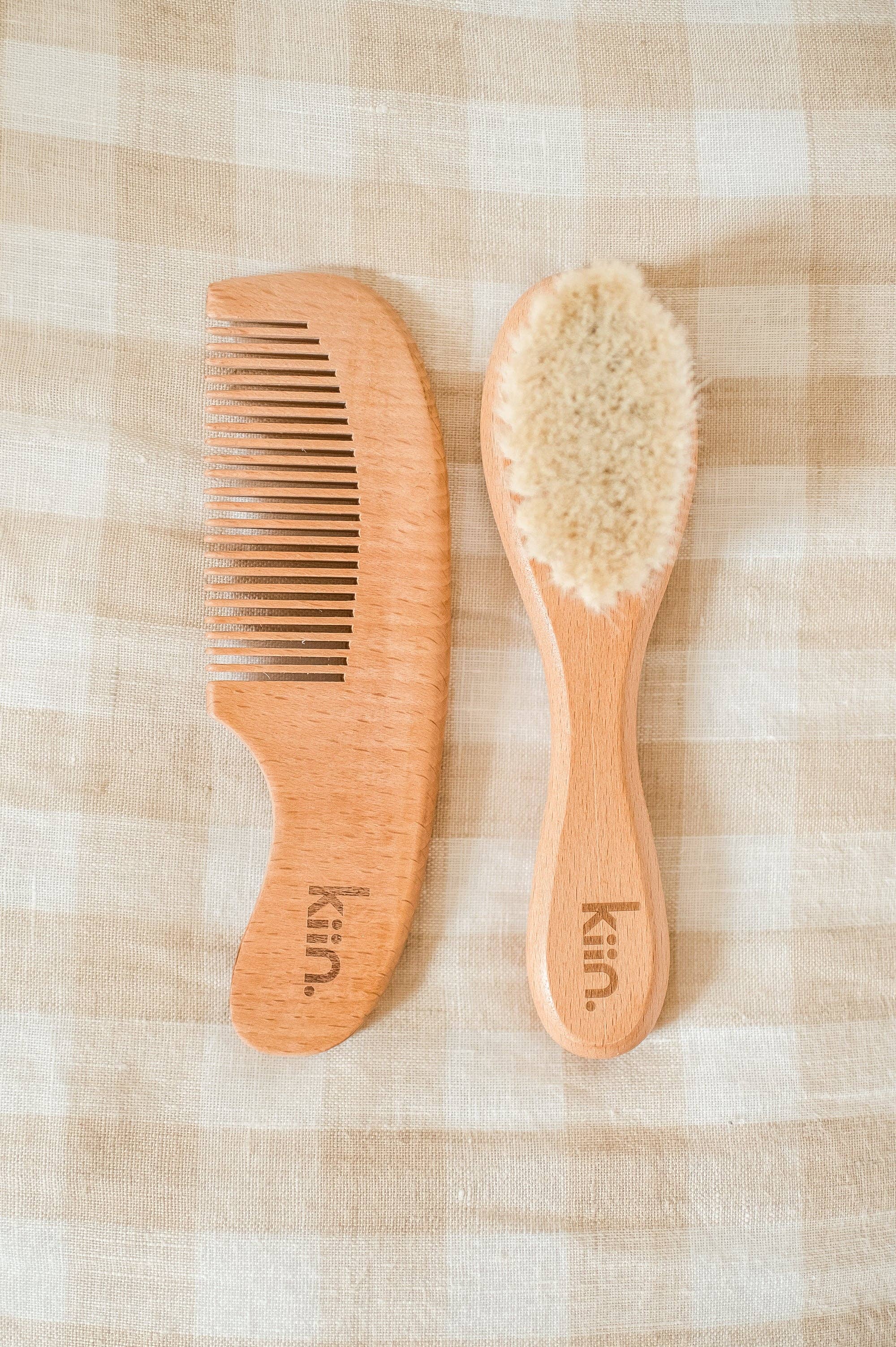 Brush & Comb Set | Baby - Wooden - Image 3
