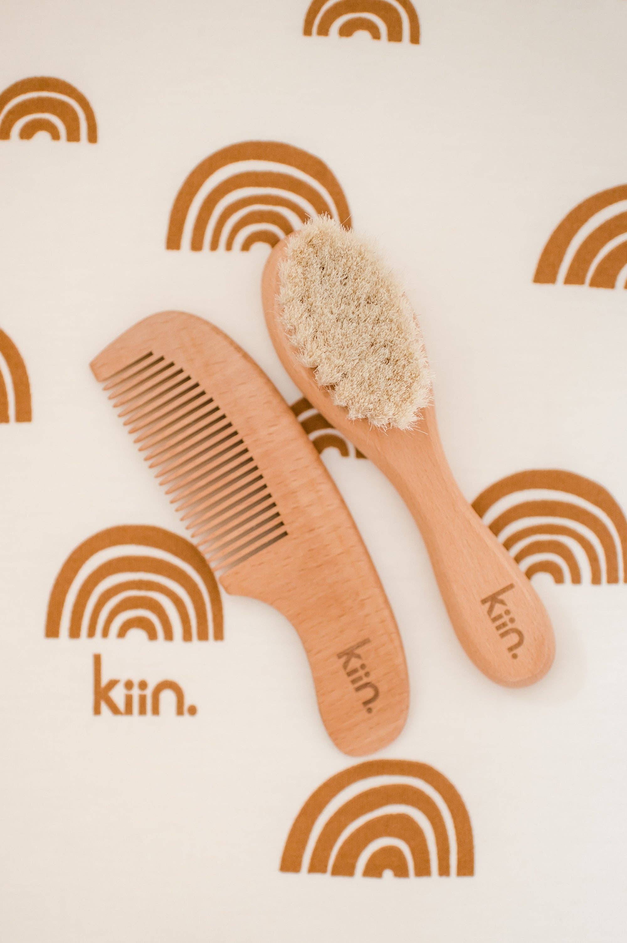 Brush & Comb Set | Baby - Wooden - Image 7